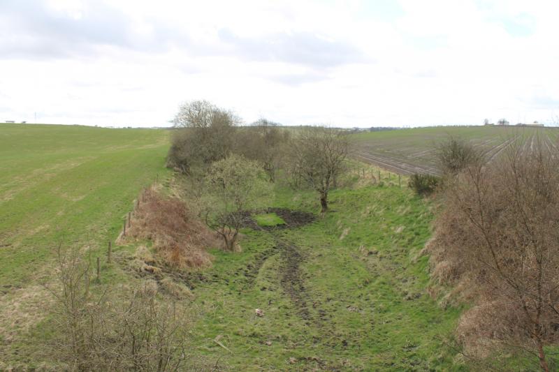 Lost line: The trackbed of the old Monkland & Kirkintilloch Railway near where it joined the Edinburgh-Glasgow main line at Waterside Junction. April 2013 Photo of Lost line