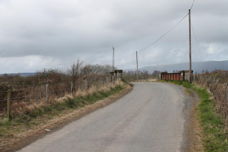 Lost line: Bridge over the old Monkland & Kirkintilloch Railway trackbed near where it joined the Edinburgh-Glasgow main line at Waterside Junction. April 2013 Photo of Lost line