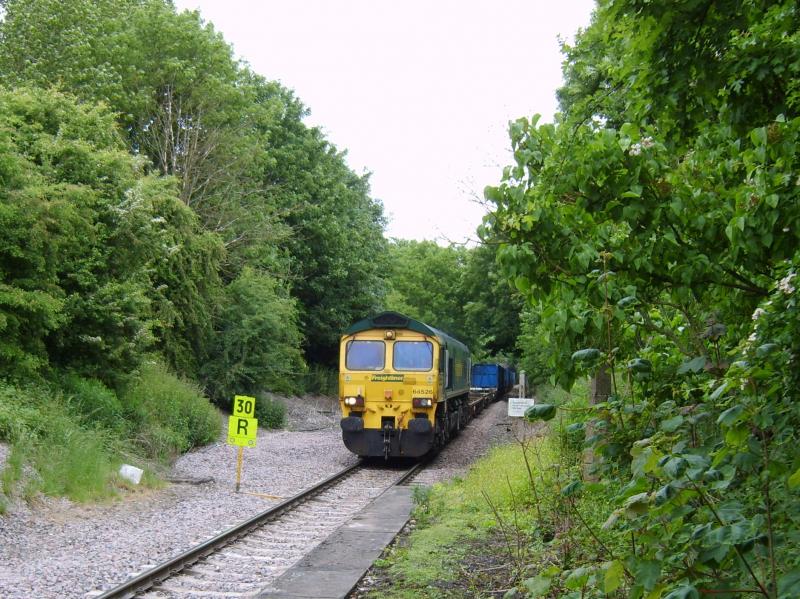 In the woods!.13th June 2013.: 66526 approaches Kirton Lindsey, Lincs, diverted due to the Hatfield Colliery spoil slip. Photo of In the woods!.13th June 2013.