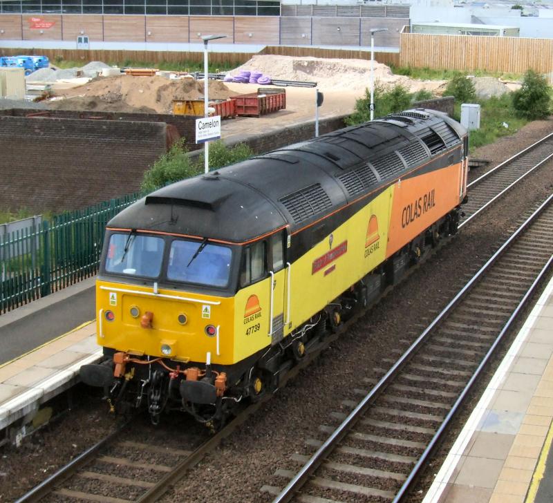 47739 passes Camelon with 0Z47 Bo'ness - Carlisle.: 47739 passes Camelon with 0Z47 Bo'ness - Carlisle. Photo of 47739 passes Camelon with 0Z47 Bo'ness - Carlisle.