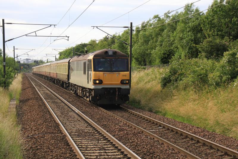 Photo of Class 92 at Musselburgh