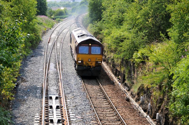 Rikky tanks at Busby Junction: Monday 22nd July
Returning Riccarton Tanks passes the new Busby Junction
The has been a big improvement in the track condition since the same time yesterday Photo of Rikky tanks at Busby Junction