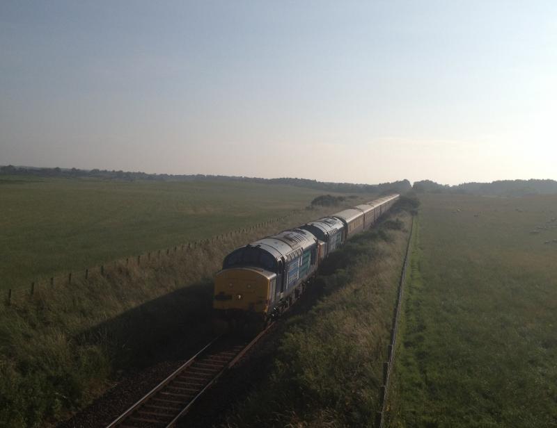 37425 37423 20/07/13 Northern Belle Delnies: Photo of 37425 37423 20/07/13 Northern Belle Delnies