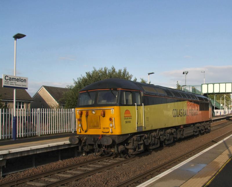 Photo of 56105 passes Camelon with 0Z56 for Bo'ness.