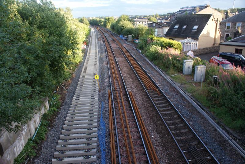 From Kerse Road bridge looking south 17.08.13: From Kerse Road bridge looking south on 17.08.13 Photo of From Kerse Road bridge looking south 17.08.13