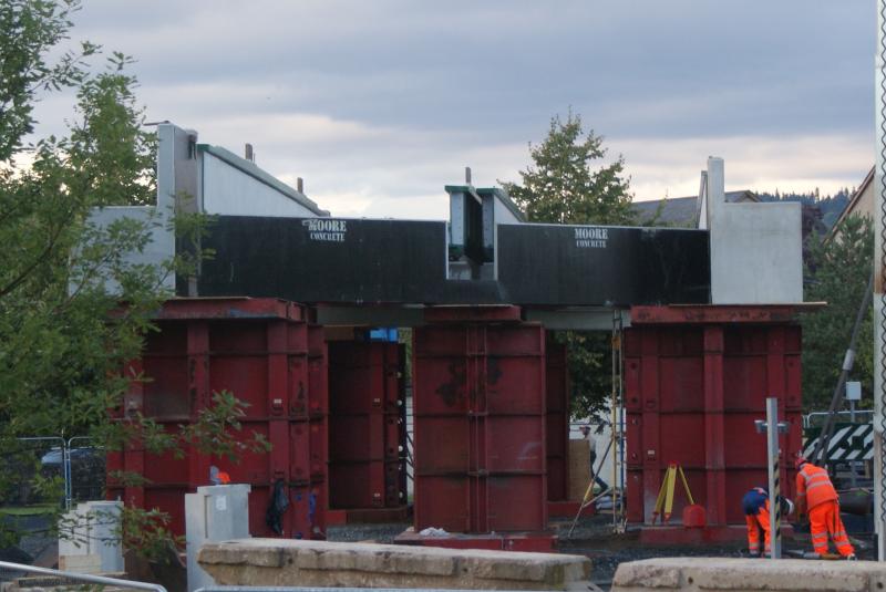 Causewayhead's new deck end on: Causewayhead's new deck end on from the Rugby Club side. 09.09.13 Photo of Causewayhead's new deck end on