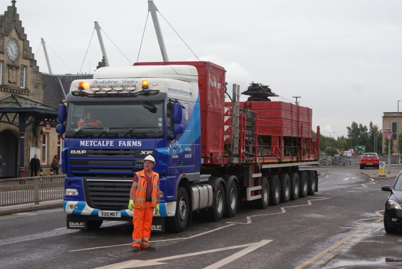 The weights for the BIG crane arriving at Stirling: The weights for the BIG crane arriving at Stirling. 13.09.13 Photo of The weights for the BIG crane arriving at Stirling