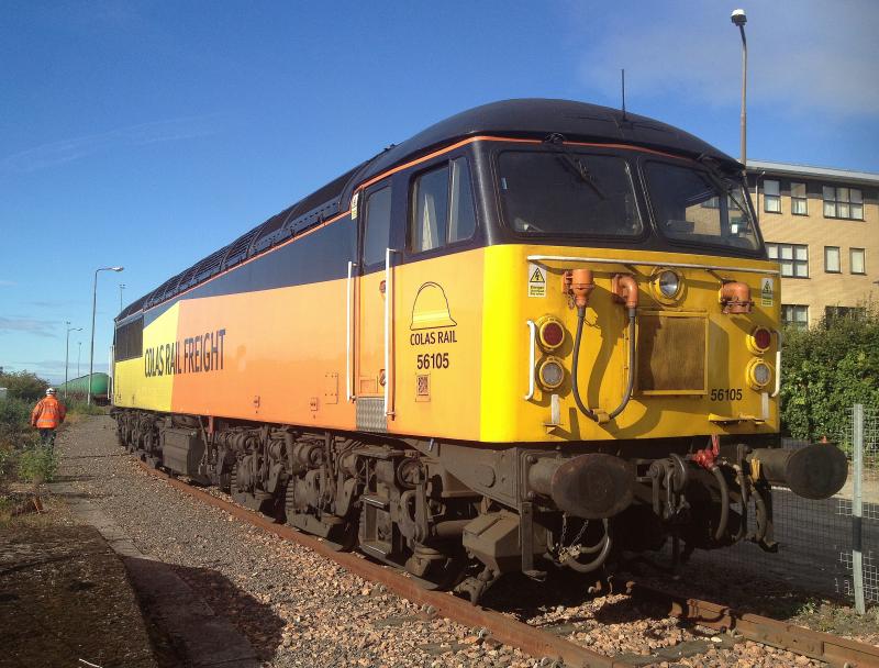 56105 6L82 180913 Dundee Yard: Photo of 56105 6L82 180913 Dundee Yard