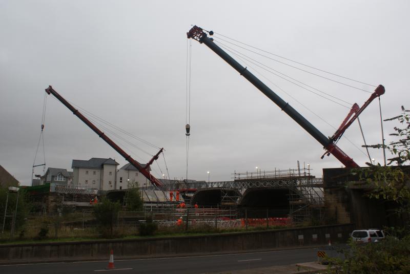 Photo of Making use of the crane at Shore Road.