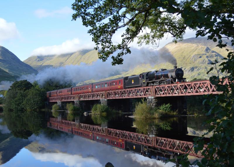 Photo of 45407 crossing the Orchy viaduct