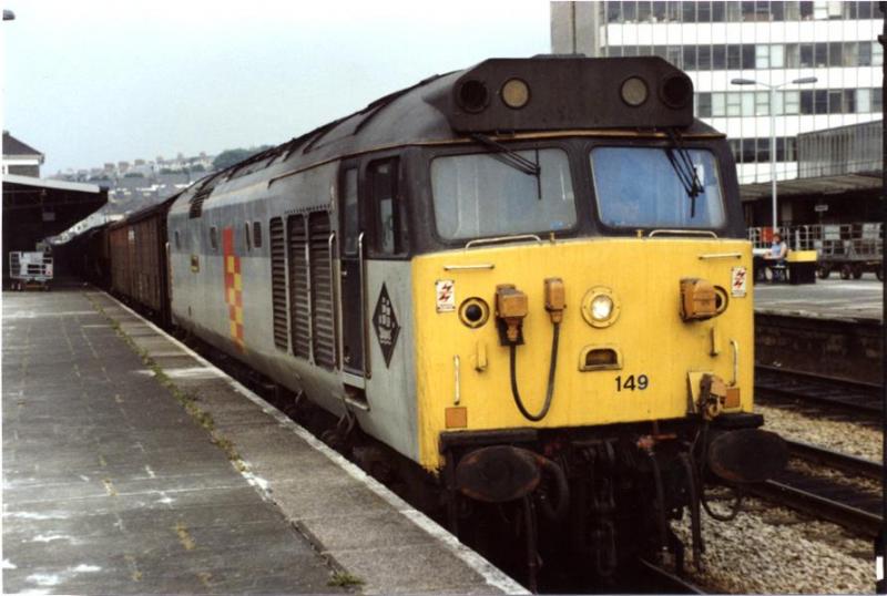 50149: 50149 Defiance stands at Plymouth Photo of 50149