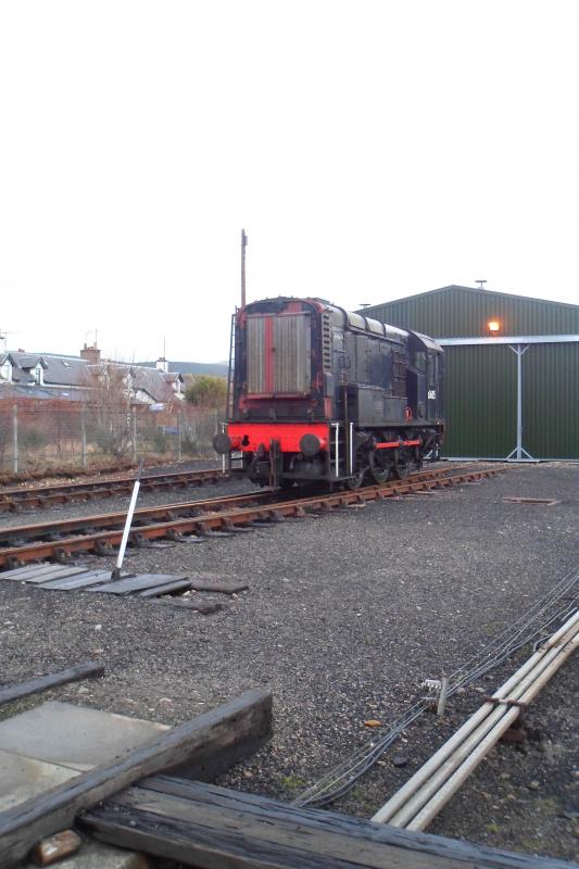 A Devious Looking Diesel at Strathspey : Photo of A Devious Looking Diesel at Strathspey