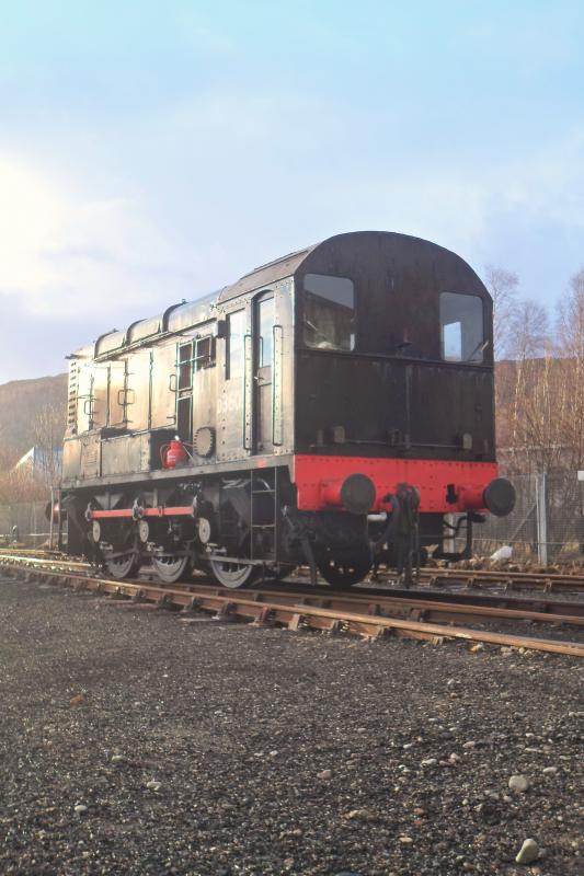 A Devious Looking Diesel at Strathspey : Photo of A Devious Looking Diesel at Strathspey