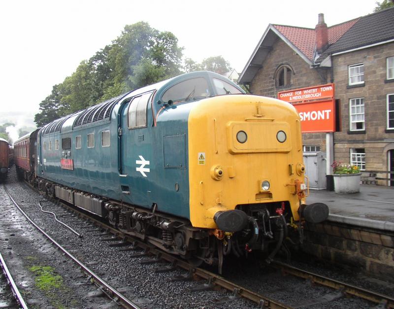 P7150045-1.JPG: Deltic at Grosmont, NYMR July 2007 Photo of P7150045-1.JPG