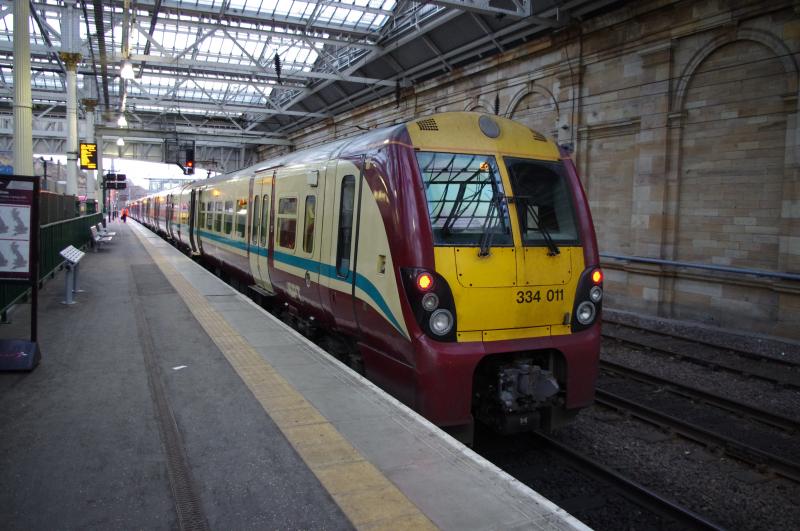 334011: 334011 at Edinburgh 11DEC13 Photo of 334011