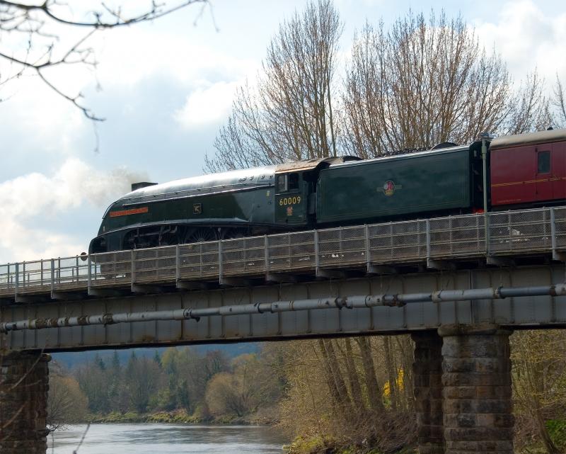 60009: 60009 reverses across the Tay at Perth 13/4/08 Photo of 60009