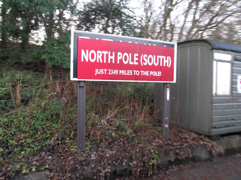 Birkhill Station: Birkhill Station turn into North Pole (South). 29th December 2013. Photo of Birkhill Station