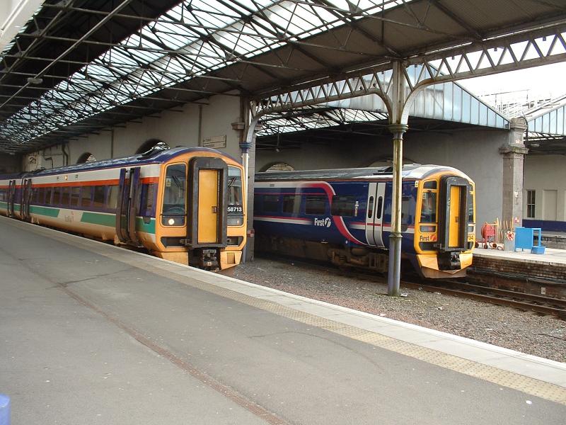DSCF0265.JPG: ScotRail Transition - 2 158s @ Inverness, evening of 25th May 2007 Photo of DSCF0265.JPG