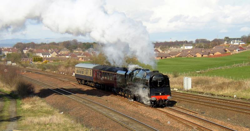 The Duke: 71000 Duke of Gloucester at Greenhill Junction, 15 April 2008 Photo of The Duke