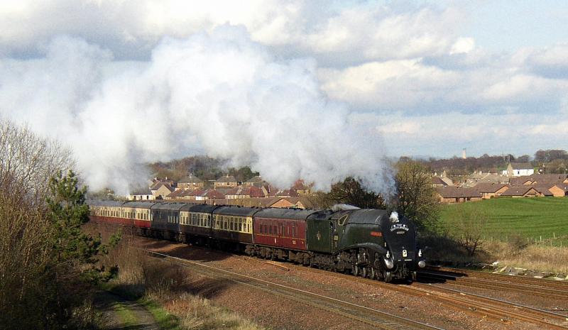 Southbound Train: 60009 heads the North Briton towards Glasgow at Greenhills Junction Photo of Southbound Train