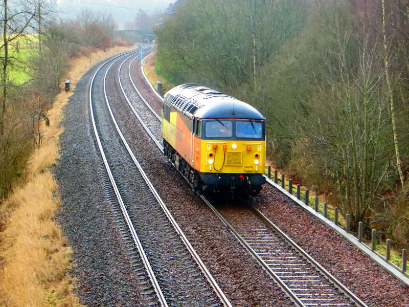 0Z57 - Boness SRPS - Aviemore (Strathspey): 56078 light engine at Luncarty Photo of 0Z57 - Boness SRPS - Aviemore (Strathspey)