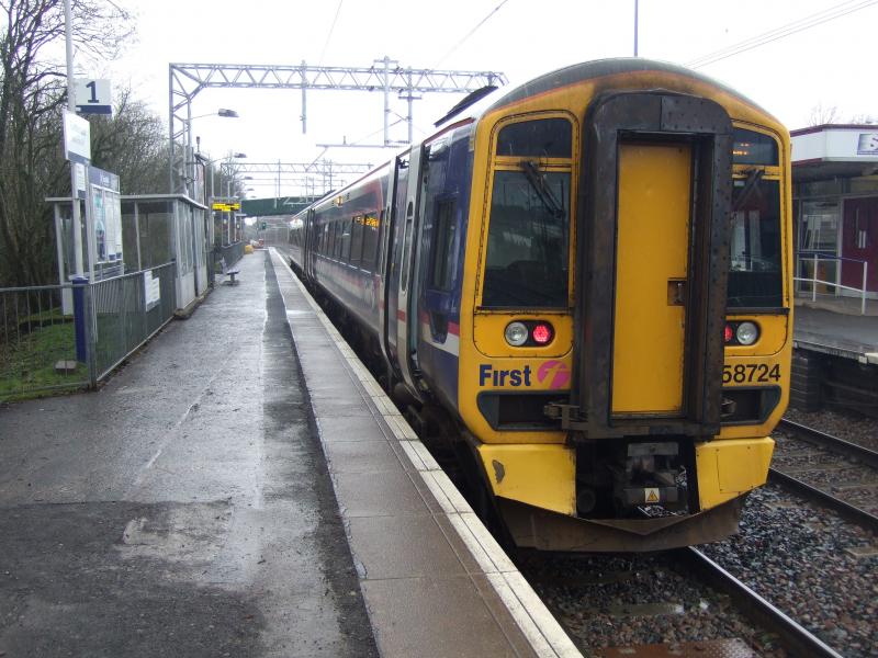 158724: 1210 CUMBERNAULD TO MOTHERWELL 158724 07 03 2014.WON'T BE DIESEL FOR MUCH LONGER. Photo of 158724