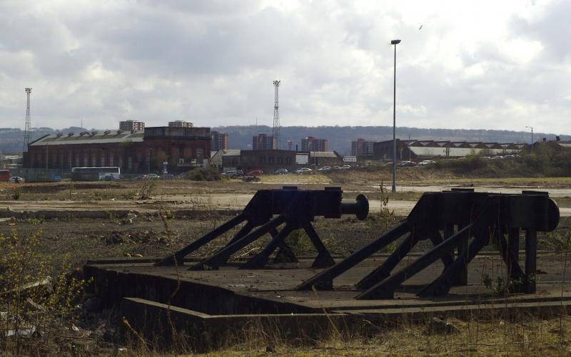 BOC Polmadie.jpg: The former BOC sidings at Polmadie.Soon to be part of the M74 extension. Photo of BOC Polmadie.jpg