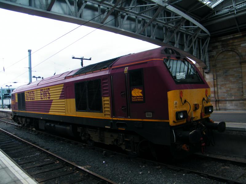 Class 67: Class 67 number 67021 is seen stabled between jobs and Edinburgh Waverley on the 10th of October 2013 Photo of Class 67