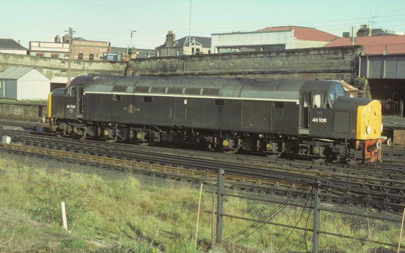 Lucky day #1: 40106 runs towards Perth stabling point. 25th October 1980 Photo of Lucky day #1
