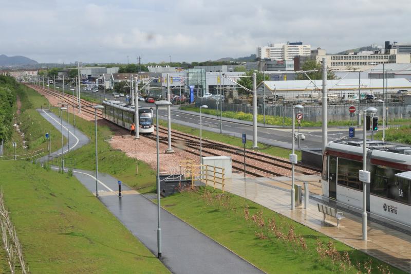 Photo of 3 Trams on the same line