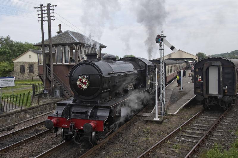 BO'NESS MIXED TRACTION GALA 31 MAY 2014 (1).jpg: AS USUAL A GREAT ARRAY OF TRACTION BOTH STEAM AND DIESEL BY THE SRPS---MORAYSHIRE ESPECIALLY SPLENDID IN BLACK Photo of BO'NESS MIXED TRACTION GALA 31 MAY 2014 (1).jpg