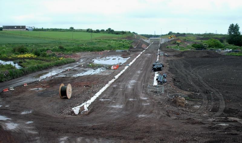 Photo of Shawfair station towards Millerhill