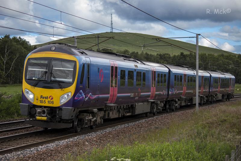 185106: 185106 near Abington working 1M94 on Saturday 28th June 2014 Photo of 185106