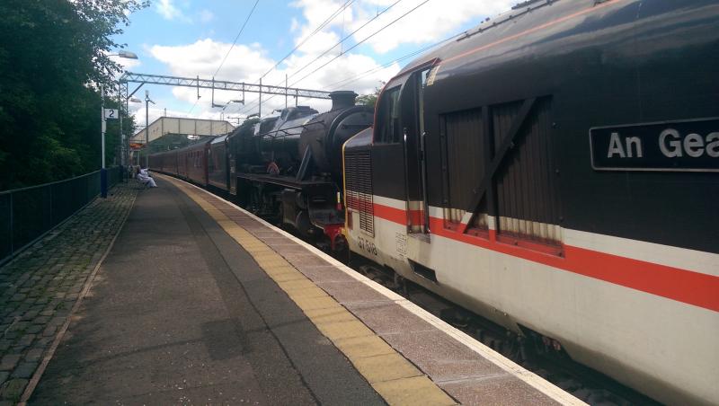 37518 with 45231 at Westerton: Photo of 37518 with 45231 at Westerton