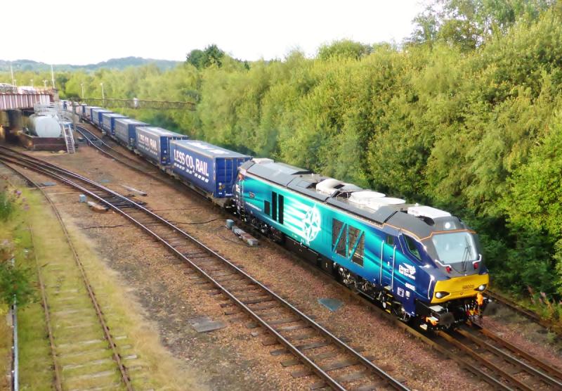 68005 leaving Perth on 29-7-14: Photo of 68005 leaving Perth on 29-7-14