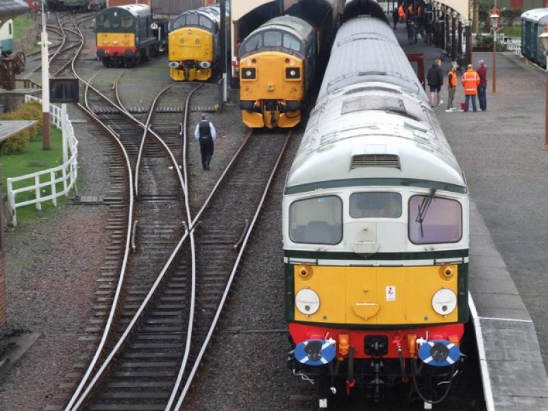 Boness line up!: D5310, 37025, 37175 and D8020 Photo of Boness line up!