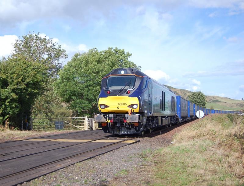 68005 Forgandenny: Working 4D47 Inverness - Mossend Photo of 68005 Forgandenny