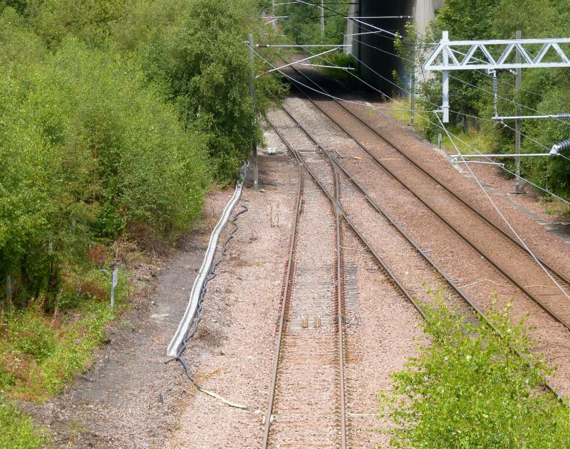 Photo of Newcraighall start of Border Railway signal cable trunking