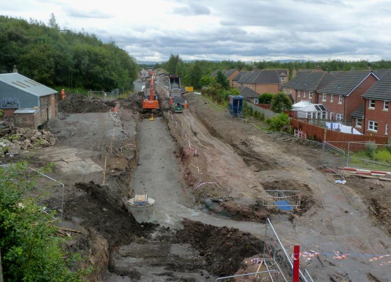 Photo of Newtongrange new station site 15 August 2014