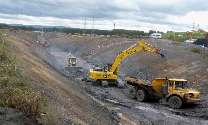 Photo of Borders Railway approach to Edinburgh city bypass new tunnel