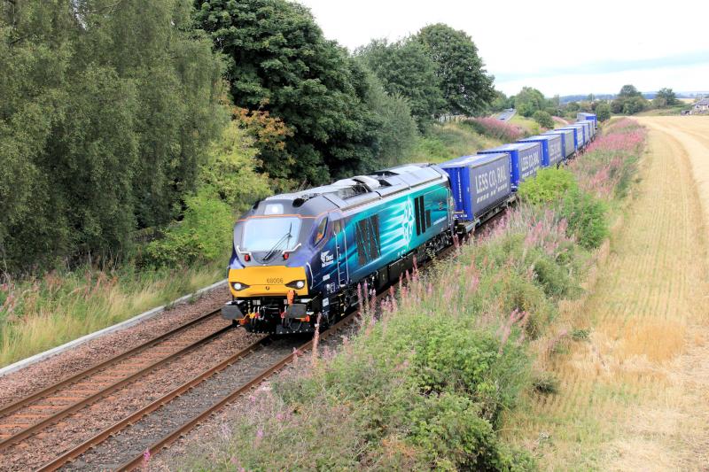 4D47 - Loco 68006 - Luncarty - 19/08: Approaching Waulkmill Bridge Photo of 4D47 - Loco 68006 - Luncarty - 19/08