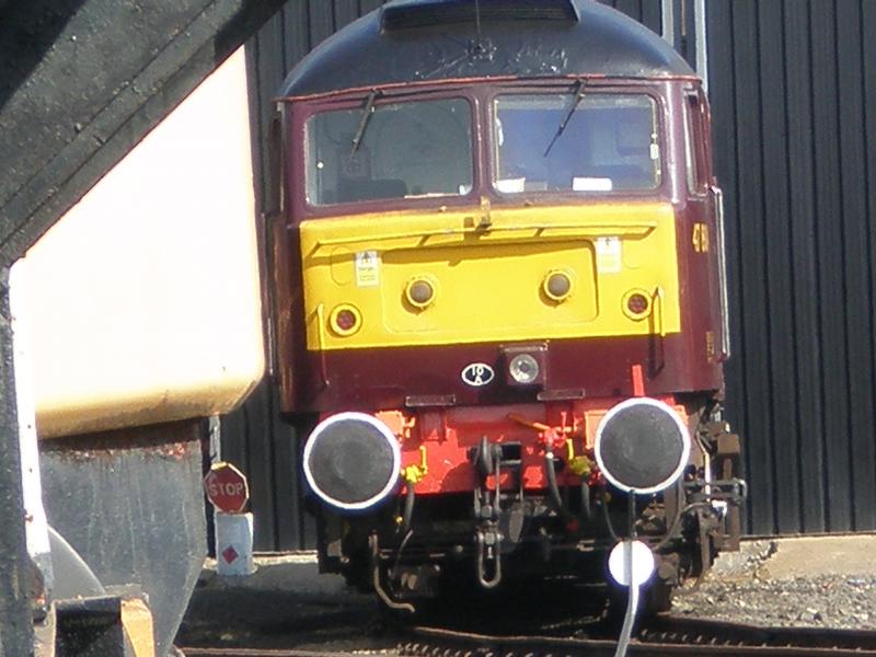 boness diesle gala: west coast railway class 47 hidden behind boness shed Photo of boness diesle gala