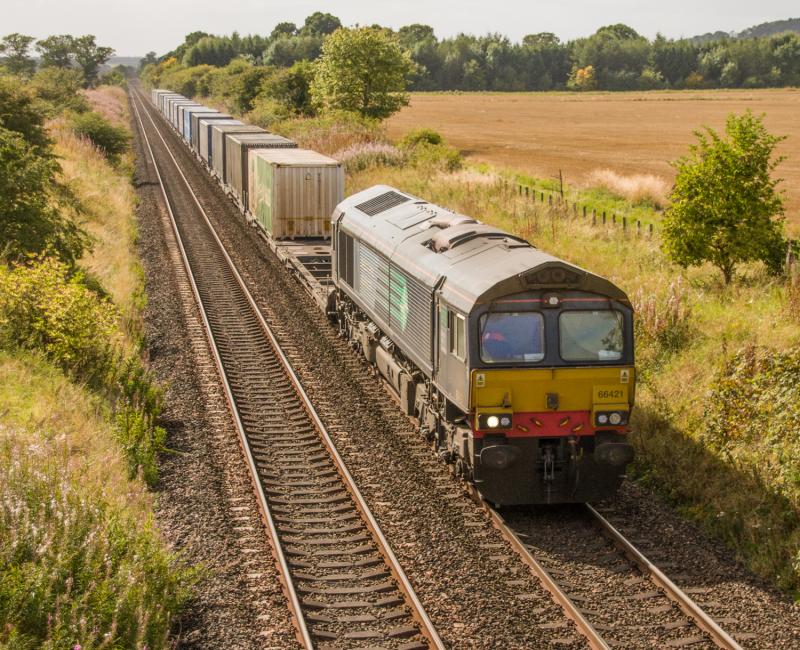 66421: 66421 heads north at Farmhall. 01/09/14 Photo of 66421