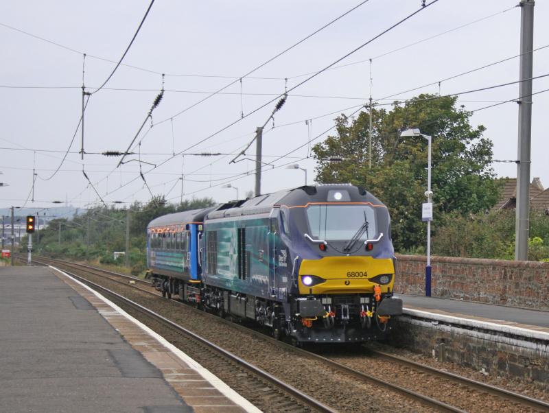 DRS 68004 on 5Z34 at Prestwick: Photo of DRS 68004 on 5Z34 at Prestwick