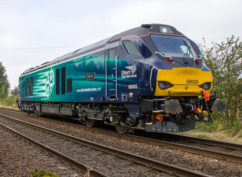 68005: 68005 at Forgandenny. 11/09/14 Photo of 68005