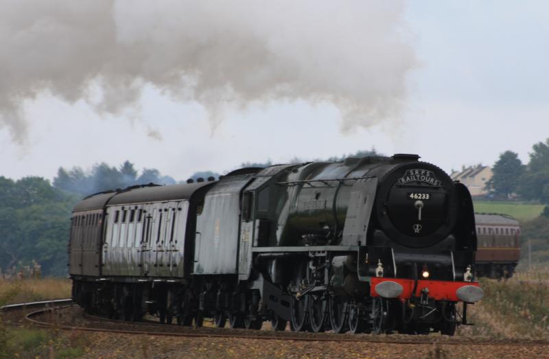Forth circle afternoon run.: Afternoon with a Duchess as she approaches Cowdenbeath . Photo of Forth circle afternoon run.