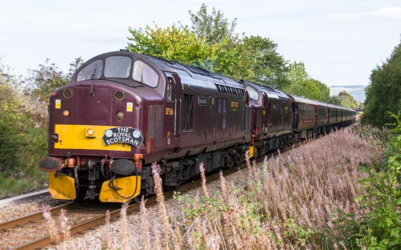 Golf Classic: 37516 and 37685 at Bridge of Earn. 22/09/14 Photo of Golf Classic