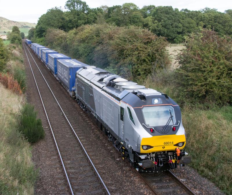 68014: 68014 at Forgandenny. 24/09/14. Photo of 68014