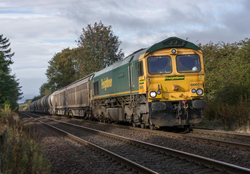 66619: 66619 at Forgandenny. 25/09/14 Photo of 66619