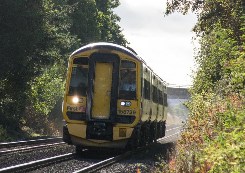 158729: 158729 at Forgandenny. 25/09/14. Photo of 158729